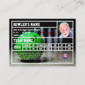 Bowling Trading Kaart Souvenir Contactkaartje (Achterkant)