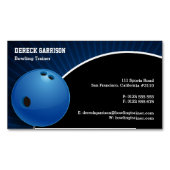 Bowling Trainer | Perfecte sport Magnetisch Visitekaartje (Voorkant)
