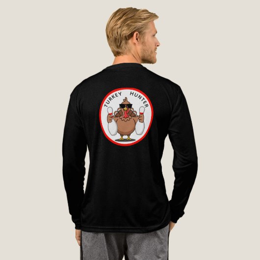 Bowling Turkey Hunter Tri-Blend Shirt (Achterkant)