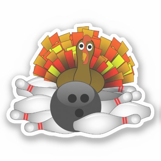 Bowling Turkey Sticker (Voorkant)