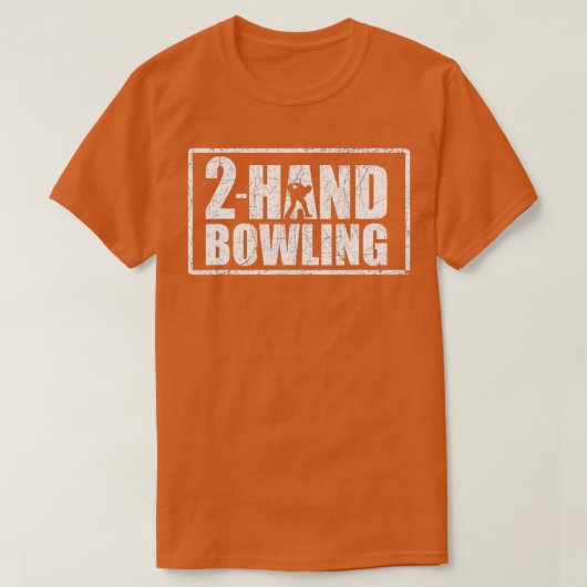 Bowling Two Handed 2 Hand Bowler Strike Bowling T-shirt (Design voorkant)