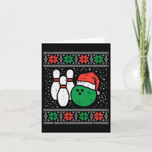 Bowling Ugly kerstSweater Sport Bowls Kaart