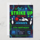 Bowling Uitnodiging (Voorkant)