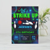 Bowling Uitnodiging (Staand voorkant)