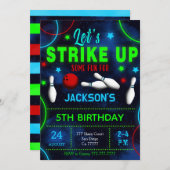 Bowling Uitnodiging (Voorkant / Achterkant)