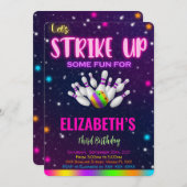 Bowling Uitnodiging (Voorkant / Achterkant)