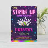 Bowling Uitnodiging (Staand voorkant)