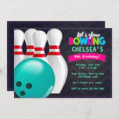Bowling Uitnodiging (Voorkant / Achterkant)