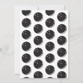 Bowling uitnodiging - Rood (Achterkant)