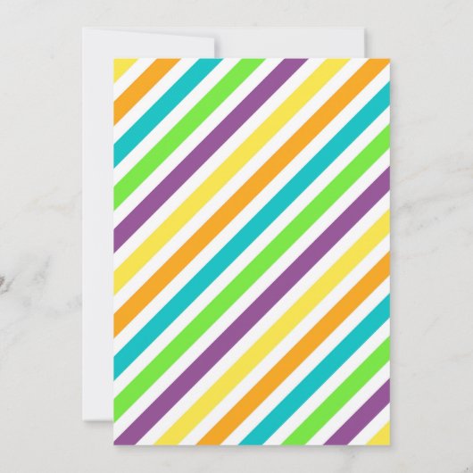 Bowling Uitnodiging voor een Jongen Verjaardagsfee (Achterkant)