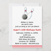 Bowling-uitnodigingen Kaart (Voorkant)