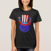 Bowling Uncle Sam American Flag Fireworks 4th of J T-shirt (Voorkant)