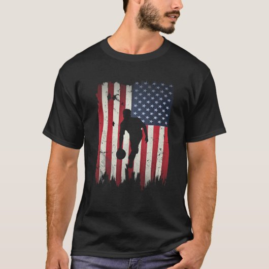 Bowling USA American Flag 4 juli Patriotic Bo T-shirt (Voorkant)