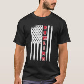 Bowling USA flag bowling team bowling ball T-shirt (Voorkant)