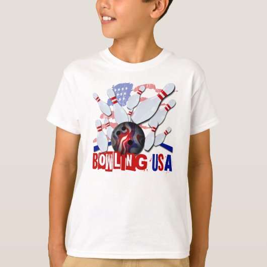 Bowling USA T-shirt (Voorkant)