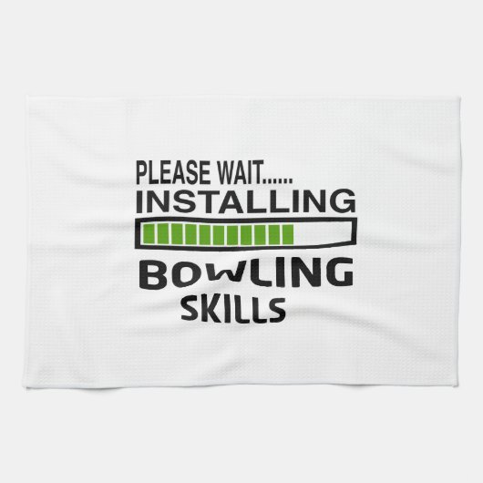 Bowling-vaardigheden installeren theedoek (Horizontaal)
