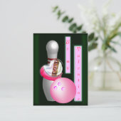 Bowling Valentijn Feestdagenkaart (Staand voorkant)