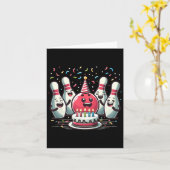 Bowling verjaardag en verjaardagsfeestje voor jong kaart (Gele Bloem)