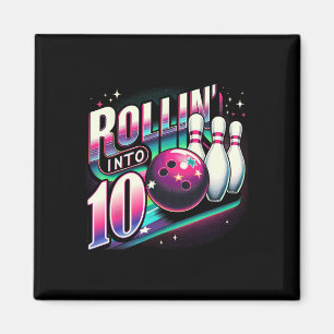 Bowling Verjaardag Rol In 10 Feestje 10e Verjaarda Magneet