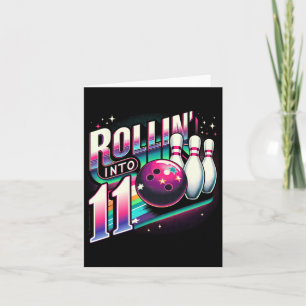 Bowling Verjaardag Rollin In 11 Partij 11e Dag Re Kaart