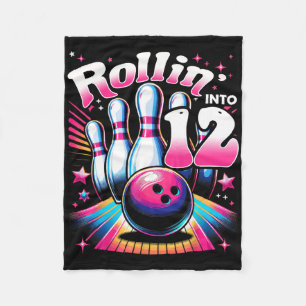 Bowling Verjaardag Rollin In 12 Feestje 12e Verjaa Fleece Deken