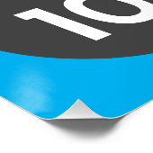 Bowling Verjaardagsfeest sjabloon poster teken (Hoek)