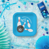 Bowling Verjaardagsfeest thema vierkant papier bor Papieren Bordje (Feest)