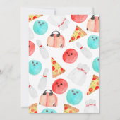 Bowling verjaardagsfeestje kind uitnodiging (Achterkant)