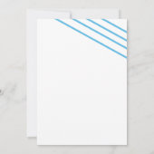 Bowling verjaardagsfeestje retro neon kaart (Achterkant)