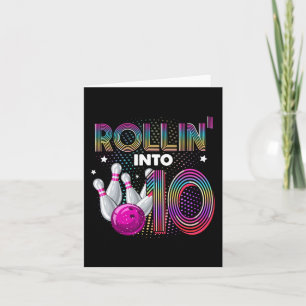 Bowling verjaardagsfeestje Rollin in 10 10e verjaa Kaart