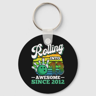 Bowling verjaardagsfeestje rolt 13 jaar lang door  sleutelhanger