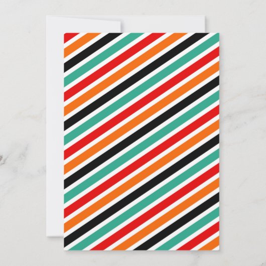 Bowling verjaardagsuitnodiging voor Bowling Party Kaart (Achterkant)