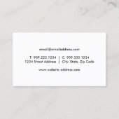 Bowling Visitekaartje (Achterkant)