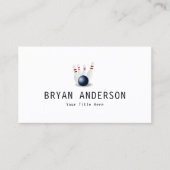 Bowling Visitekaartje (Voorkant)