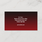 Bowling Visitekaartje (Achterkant)