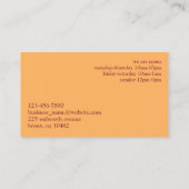 Bowling Visitekaartje (Achterkant)