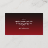 Bowling Visitekaartje (Achterkant)