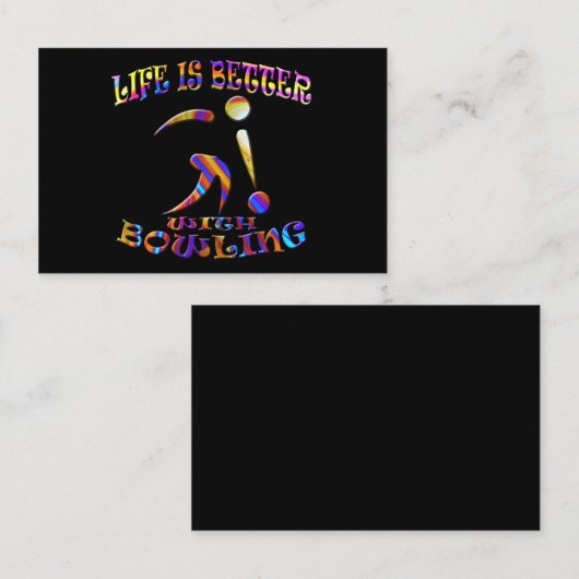 Bowling Visitekaartje (Voorkant / Achterkant)