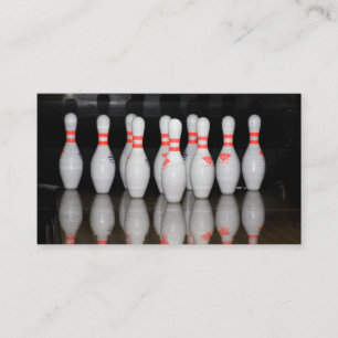 Bowling-Visitekaartjes Visitekaartje