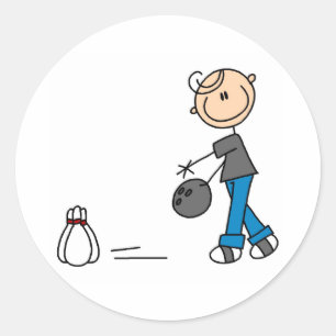 Bowling voor een sticker