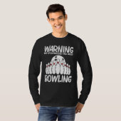 Bowling voor mannen Bowling game Bowler Player 1 T-shirt (Voorkant volledig)
