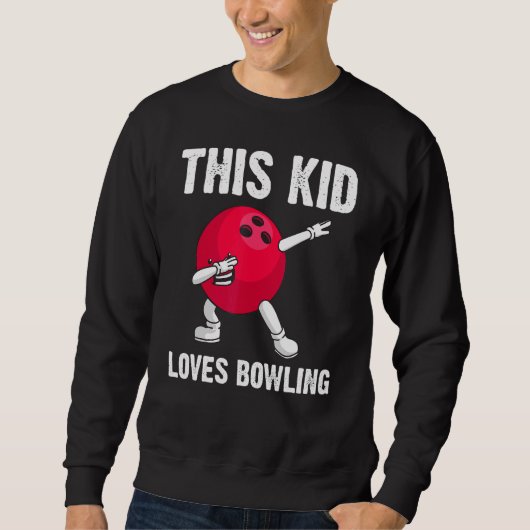 Bowling voor meisjes jongens Bowler game spelen Trui (Voorkant)