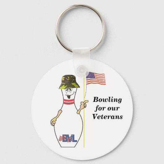 Bowling voor onze veteranen sleutelhanger (Voorkant)