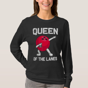 Bowling voor vrouwen Grootma Bowler Game Lane Spor T-shirt