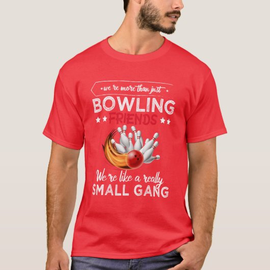 BOWLING VRIENDEN T-SHIRT (Voorkant)