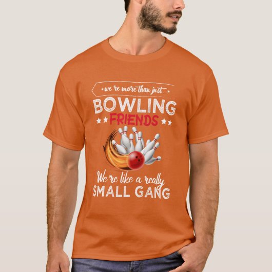 BOWLING VRIENDEN T-SHIRT (Voorkant)