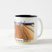 Bowling - Vrouw Tweekleurige Koffiemok (Voorkant rechts)