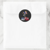 Bowling weer geweldig - Grappige Trump Bowling-acc Ronde Sticker (Tas)
