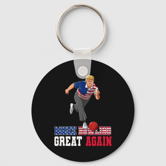 Bowling weer geweldig - Grappige Trump Bowling-acc Sleutelhanger (Voorkant)