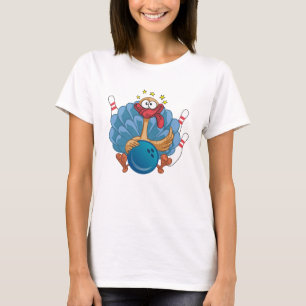 Bowling Wild Turkije met bal en knuppels T-shirt